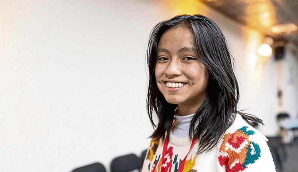 Esmeralda, la escolar que alerta al mundo sobre el cambio climático